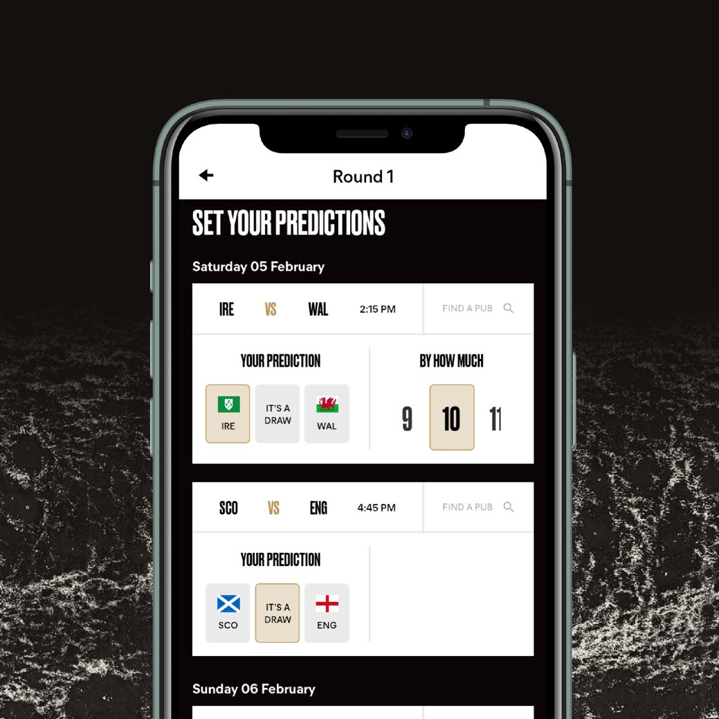 Six Nations – Guinness Pint Predictor