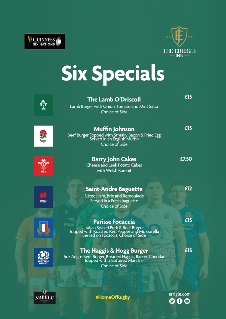 Six Nations Six Specials The Errigle Inn