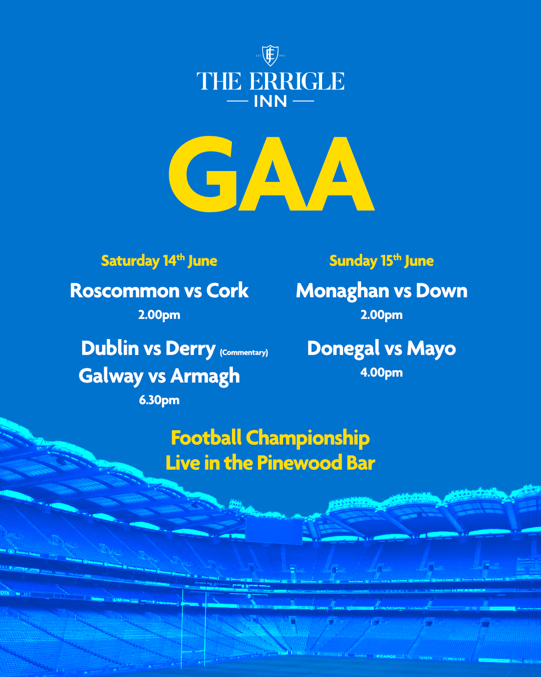 This weekend’s GAA